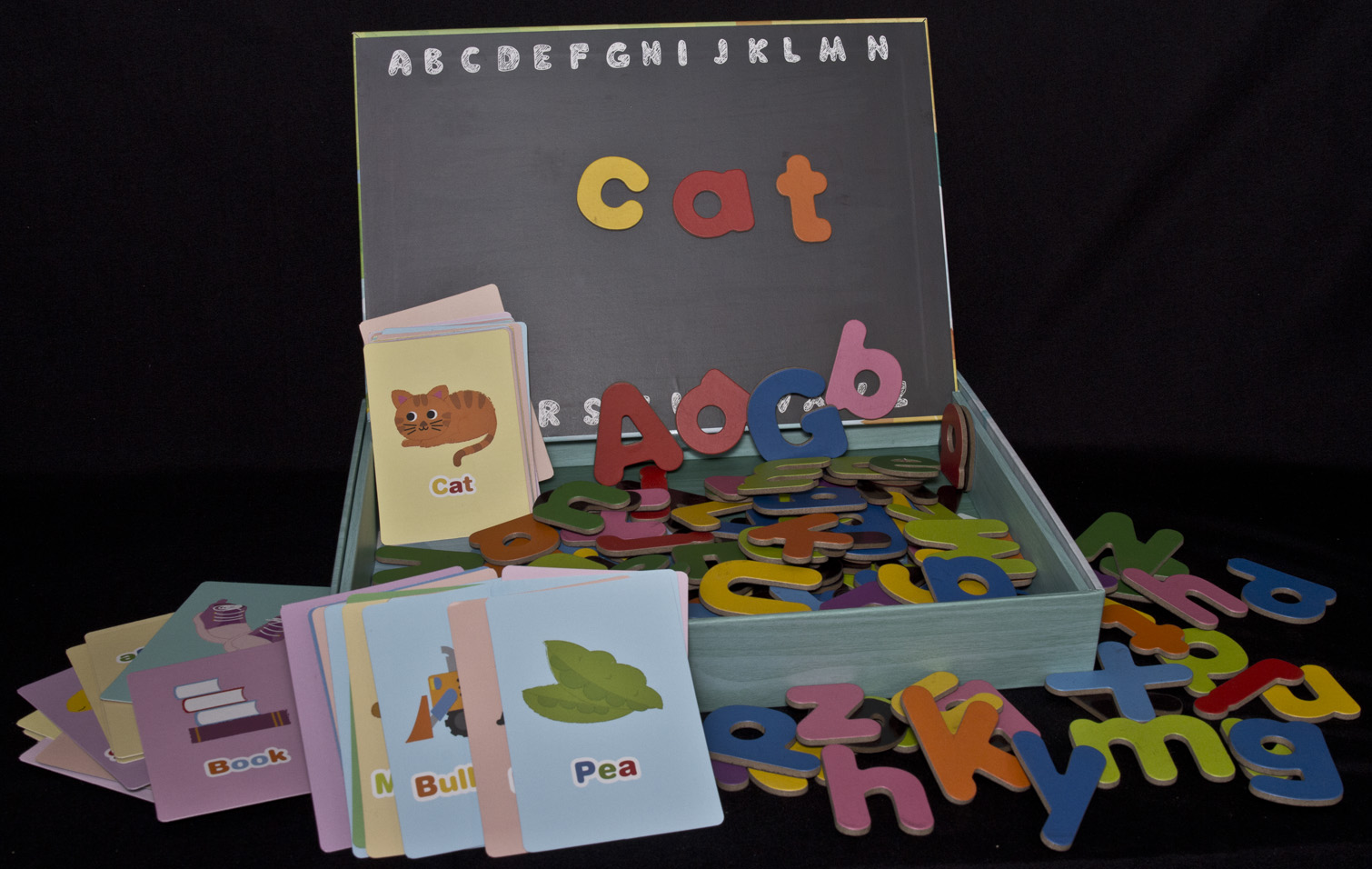 Magnetic English Letters with Cards in Box_72
