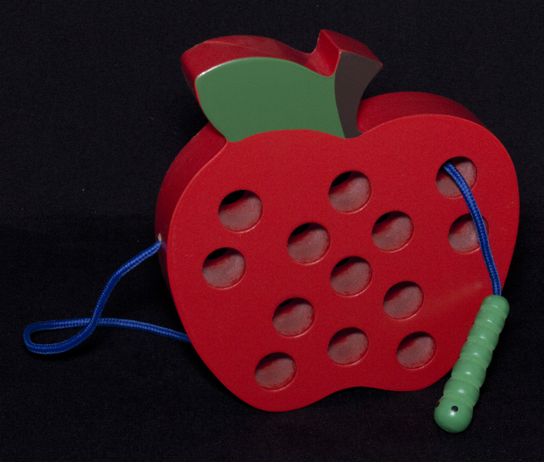 Wooden Apple with Worm_72