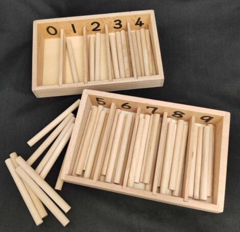 Educational Wooden Math Material 0 – 9