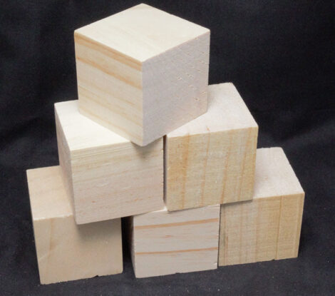 Wooden Cubes Natural Colour 5 cm_1