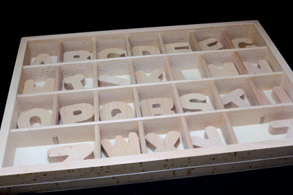 Wooden English Alphabet in box